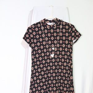 Jagged Bottom patterned dress